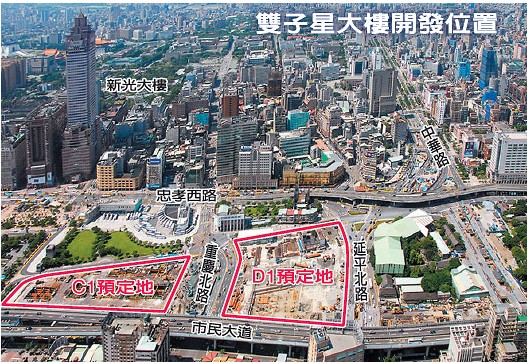 臺北雙子星C1、D1規劃圖