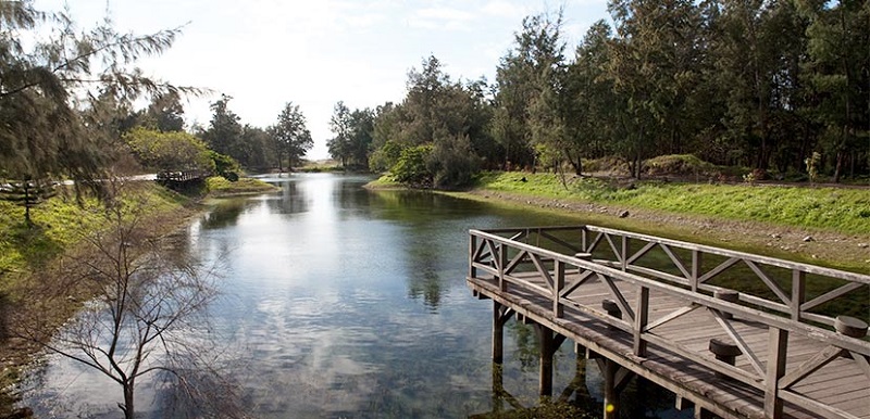 自然形成的天然湖泊琵琶湖,宛如一幅自然畫(huà)作